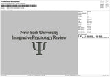 New York Univeristy Embroidery File 4 size