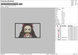 Nezukorectangle 02 Embroidery File 6 sizes