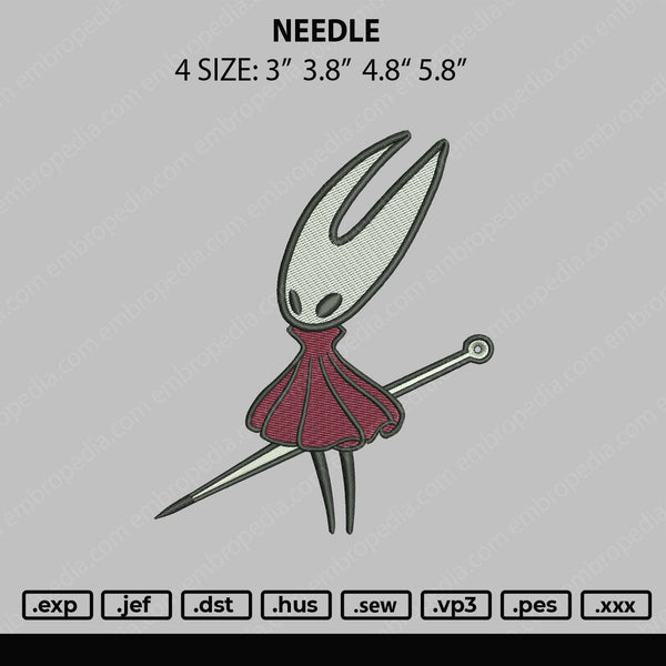 Needle Embroidery File 4 Size