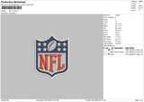 NFL Logo Embroidery File 6 sizes
