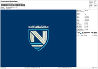 Nicaragua Puff Embroidery File 4 size
