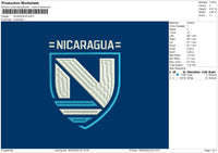 Nicaragua Puff Embroidery File 4 size