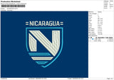 Nicaragua Puff Embroidery File 4 size