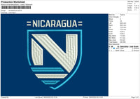 Nicaragua Puff Embroidery File 4 size