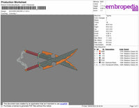 Nichirin Sword V1 Embroidery File 4 size