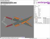 Nichirin Sword V1 Embroidery File 4 size