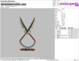 Nichirin Sword V2 Embroidery File 4 size