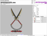Nichirin Sword V2 Embroidery File 4 size