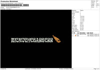 Nickothebarberr Embroidery File 6 sizes
