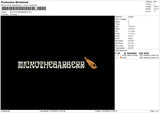Nickothebarberr Embroidery File 6 sizes