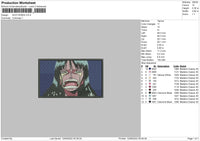 Nico Robin Embroidery File 5 sizes