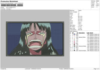 Nico Robin Embroidery File 5 sizes
