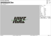 Nike 3 Swoosh Embroidery File 4 size
