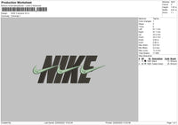 Nike 3 Swoosh Embroidery File 4 size