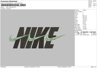 Nike 3 Swoosh Embroidery File 4 size