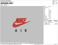 Nike Air Embroidery File 5 size