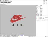 Nike Air Embroidery File 5 size