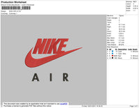 Nike Air Embroidery File 5 size