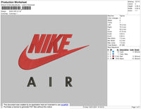 Nike Air Embroidery File 5 size