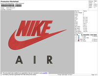 Nike Air Embroidery File 5 size