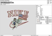 Nike Flag 1012 Embroidery File 6 sizes