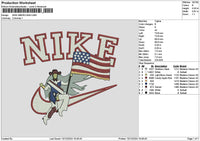 Nike Flag 1012 Embroidery File 6 sizes