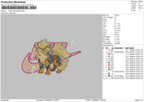 Nike Arcanine Embroidery File 6 sizes