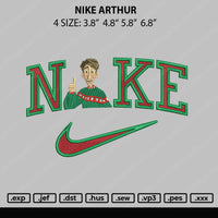 Nike Arthur Embroidery File 4 size