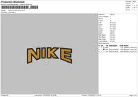 Nike Athletics Embroidery File 4 size