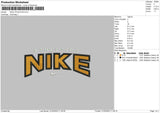 Nike Athletics Embroidery File 4 size