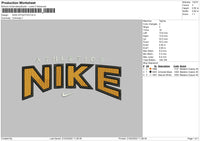 Nike Athletics Embroidery File 4 size