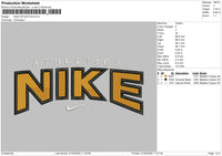 Nike Athletics Embroidery File 4 size