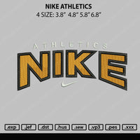 Nike Athletics Embroidery File 4 size