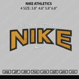Nike Athletics Embroidery File 4 size