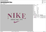 Nike Athletic Embroidery File 6 sizes