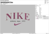 Nike Athletic Embroidery File 6 sizes