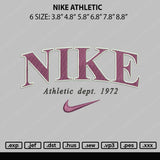 Nike Athletic Embroidery File 6 sizes