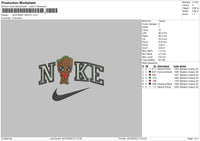 Nike Baby Groot Embroidery File 6 sizes