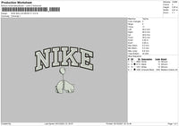 Nike Ballon Embroidery File 4 Size