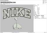 Nike Ballon Embroidery File 4 Size