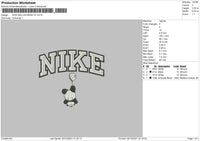 Nike Ballon Bear V2 Embroidery File 4 size