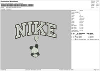 Nike Ballon Bear V2 Embroidery File 4 size