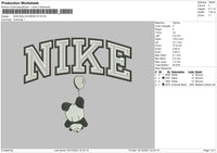 Nike Ballon Bear V2 Embroidery File 4 size