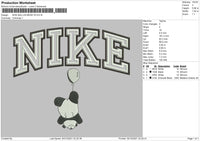 Nike Ballon Bear V2 Embroidery File 4 size