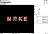 Nike Barca Embroidery File 6 sizes