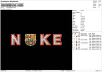 Nike Barca Embroidery File 6 sizes