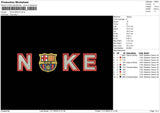 Nike Barca Embroidery File 6 sizes