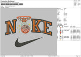 Nike BasketBall 02 Embroidery File 6 sizes