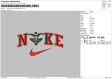 Nike Black Spiderman Embroidery File 4 size