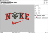 Nike Black Spiderman Embroidery File 4 size